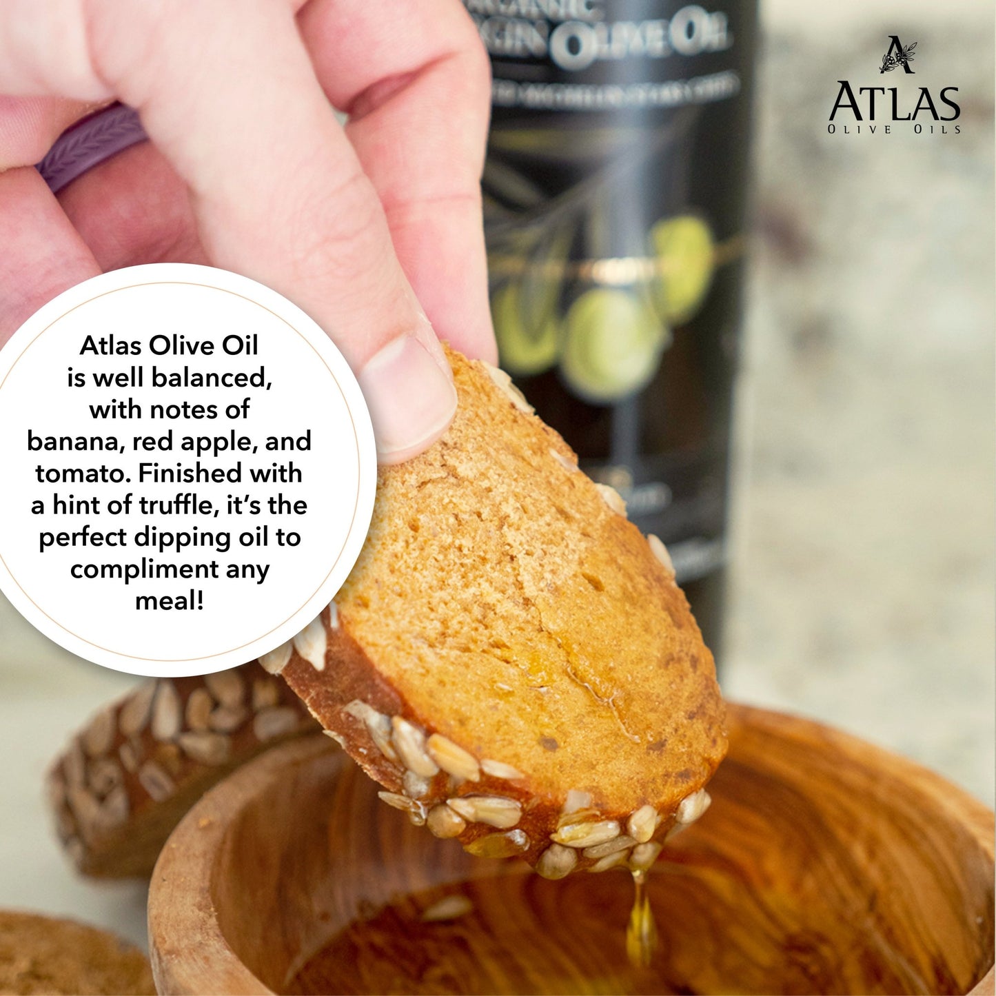 Atlas Olive Oil 3 Liter Metal Tin - Premium, Extra Virgin, and Cold Pressed - Olive Oil - Simply Gourmet