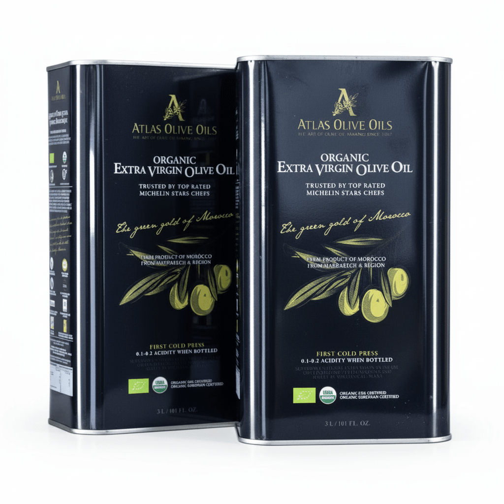 Atlas Olive Oil - 3 Liter Tin - 2 - Pack - Olive Oil - Simply Gourmet