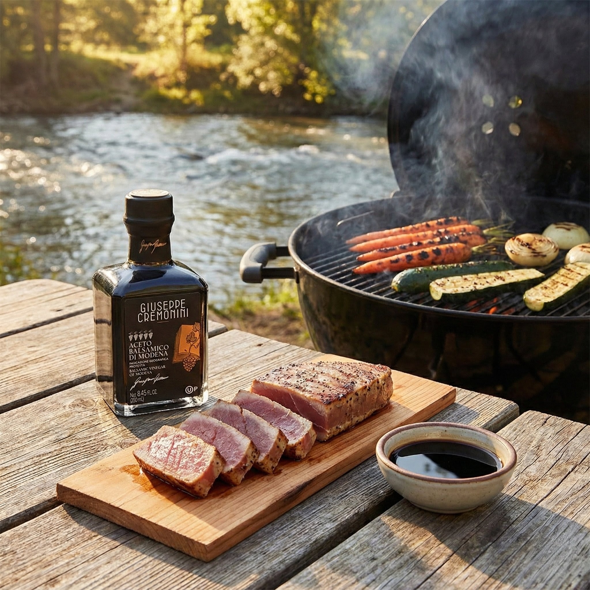 Atlas olive oil and Giuseppe Cremonini Balsamic Vinegar