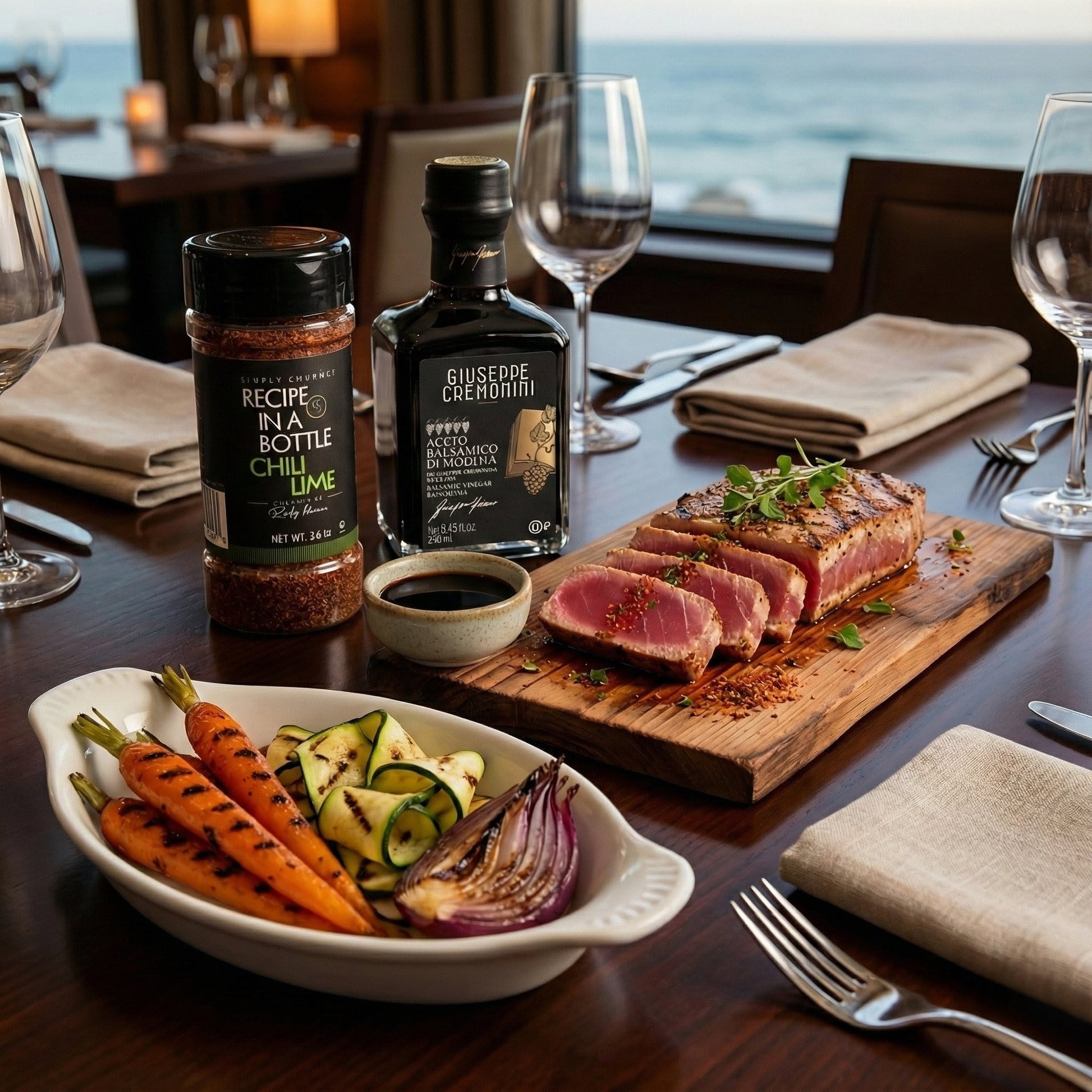 Atlas olive oil and Giuseppe Cremonini Balsamic Vinegar - Simply Gourmet