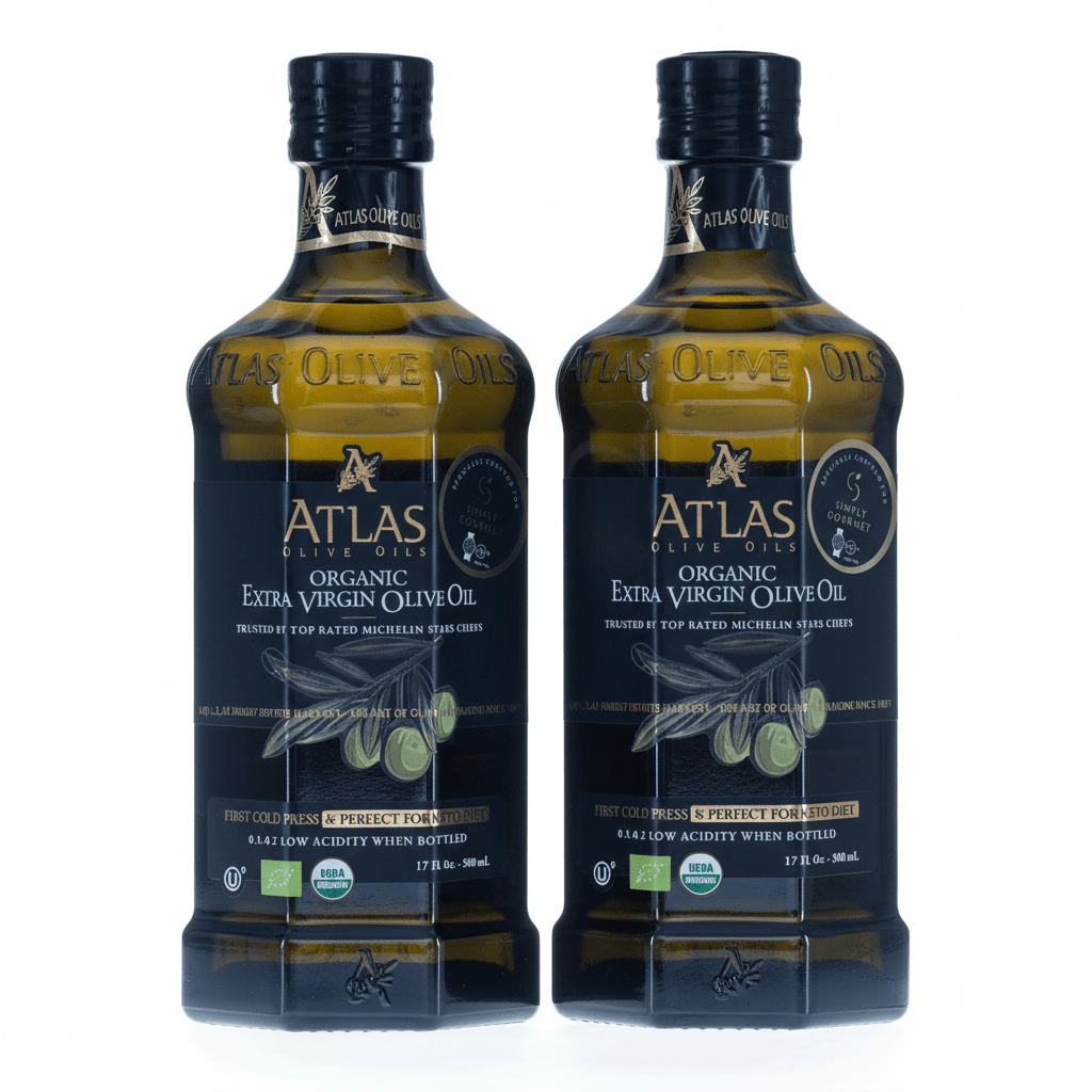 Atlas Olive Oil - Glass Bottle - 2 - Pack - Olive Oil - Simply Gourmet