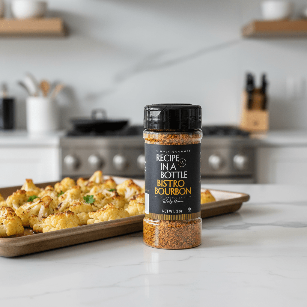 Bistro Bourbon Seasoning - Recipe in a Bottle - Spice Rub - Simply Gourmet