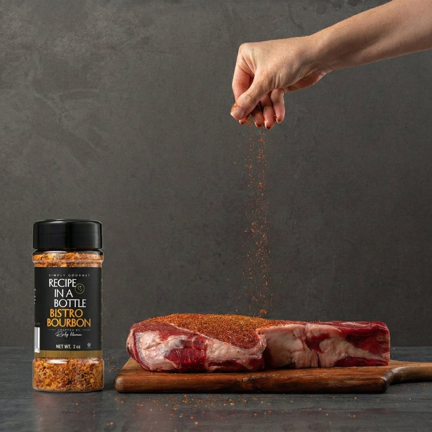 Bistro Bourbon Seasoning - Recipe in a Bottle - Spice Rub - Simply Gourmet