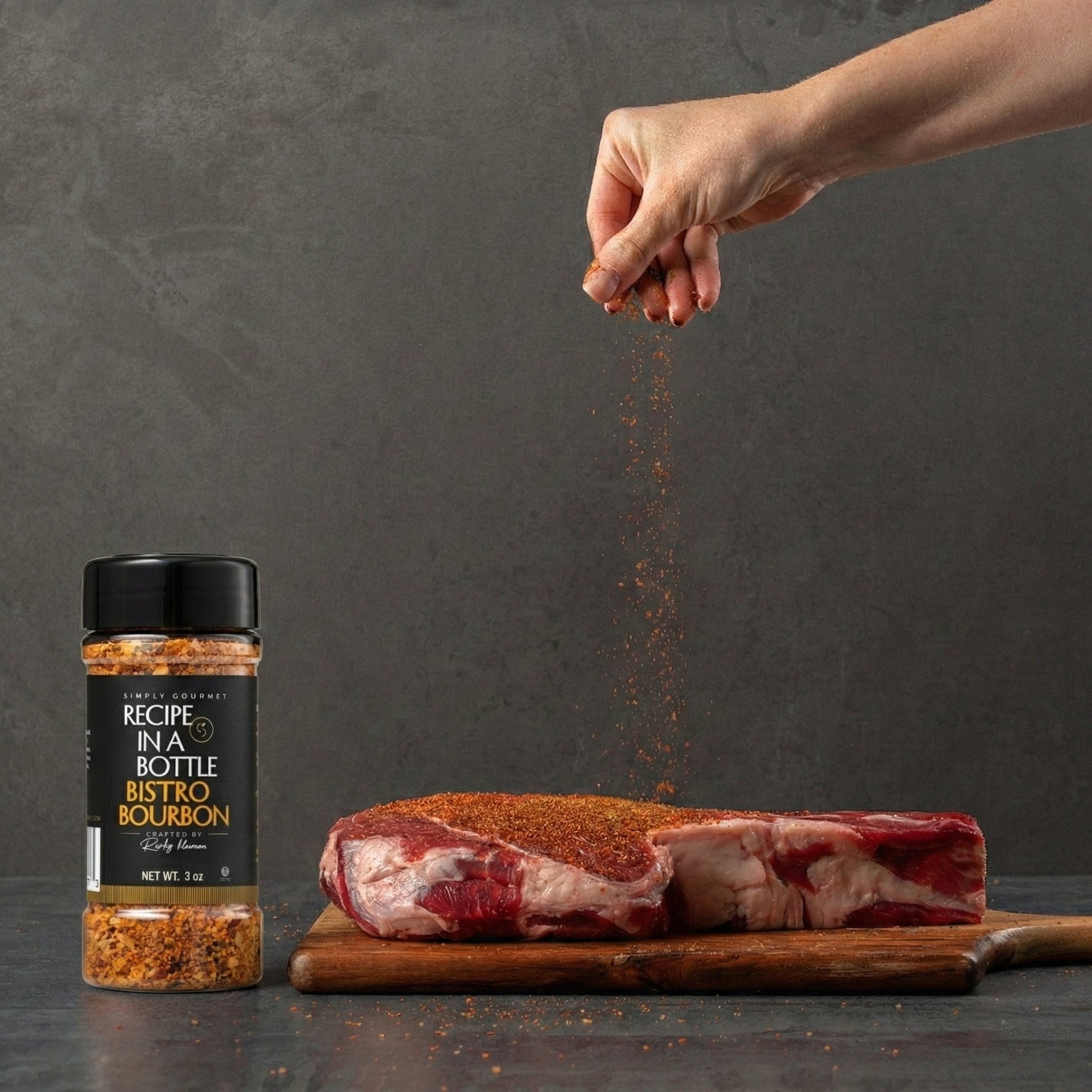 Bistro Bourbon Seasoning - Recipe in a Bottle - Spice Rub - Simply Gourmet