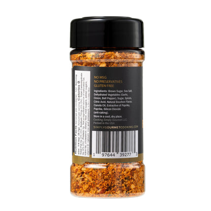 Bistro Bourbon Seasoning - Recipe in a Bottle - Spice Rub - Simply Gourmet