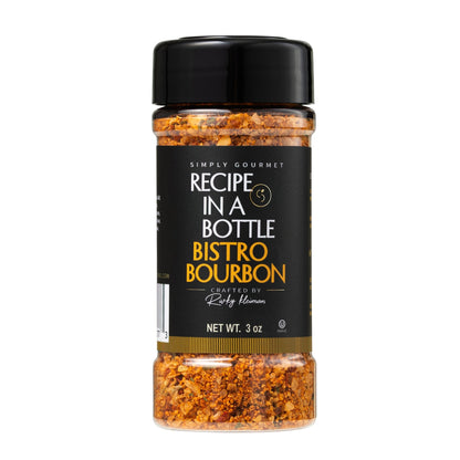 Bistro Bourbon Seasoning - Recipe in a Bottle - Spice Rub - Simply Gourmet