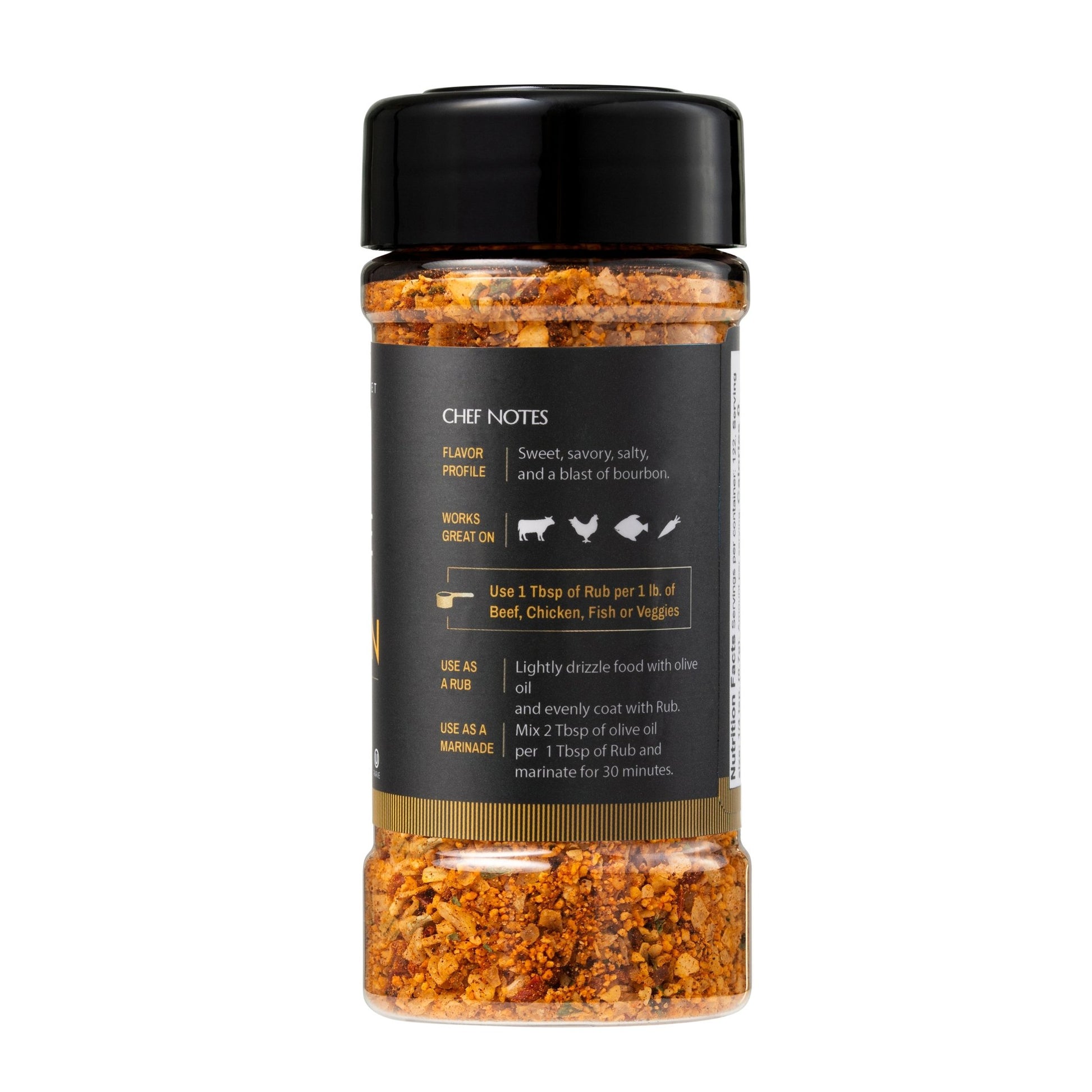 Bistro Bourbon Seasoning - Recipe in a Bottle - Spice Rub - Simply Gourmet