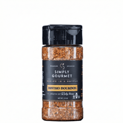 Bistro Bourbon Seasoning - Recipe in a Bottle (old label) - Spice Rub - Simply Gourmet