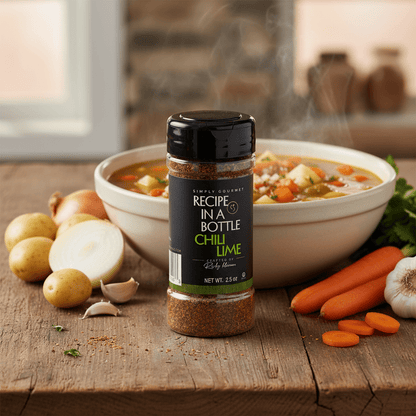 Chili Lime Seasoning - Recipe in a Bottle - Spice Rub - Simply Gourmet