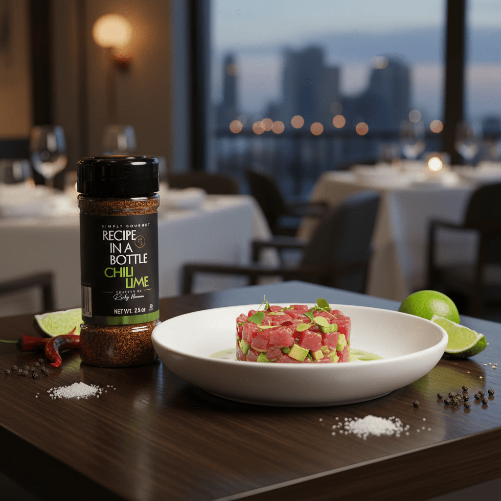 Chili Lime Seasoning - Recipe in a Bottle - Spice Rub - Simply Gourmet