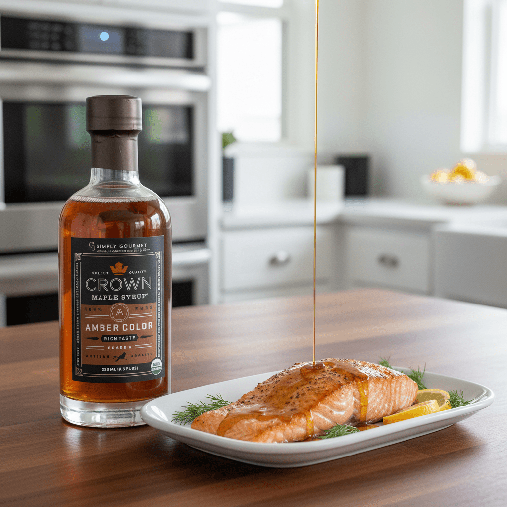 Amber Maple Crown Maple Amber | Small Batch Maple Syrup | Grade A Organic
