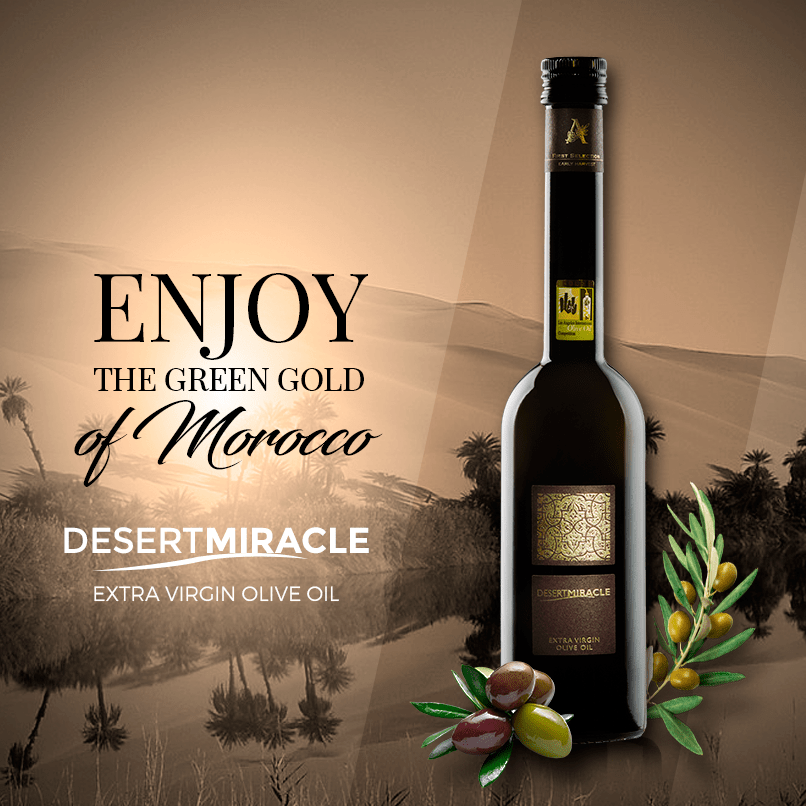 Desert Miracle - Atlas Olive Oil - Moroccan Ultra Premium, Cold First Pressed, Extra Virgin - Olive Oil - Simply Gourmet