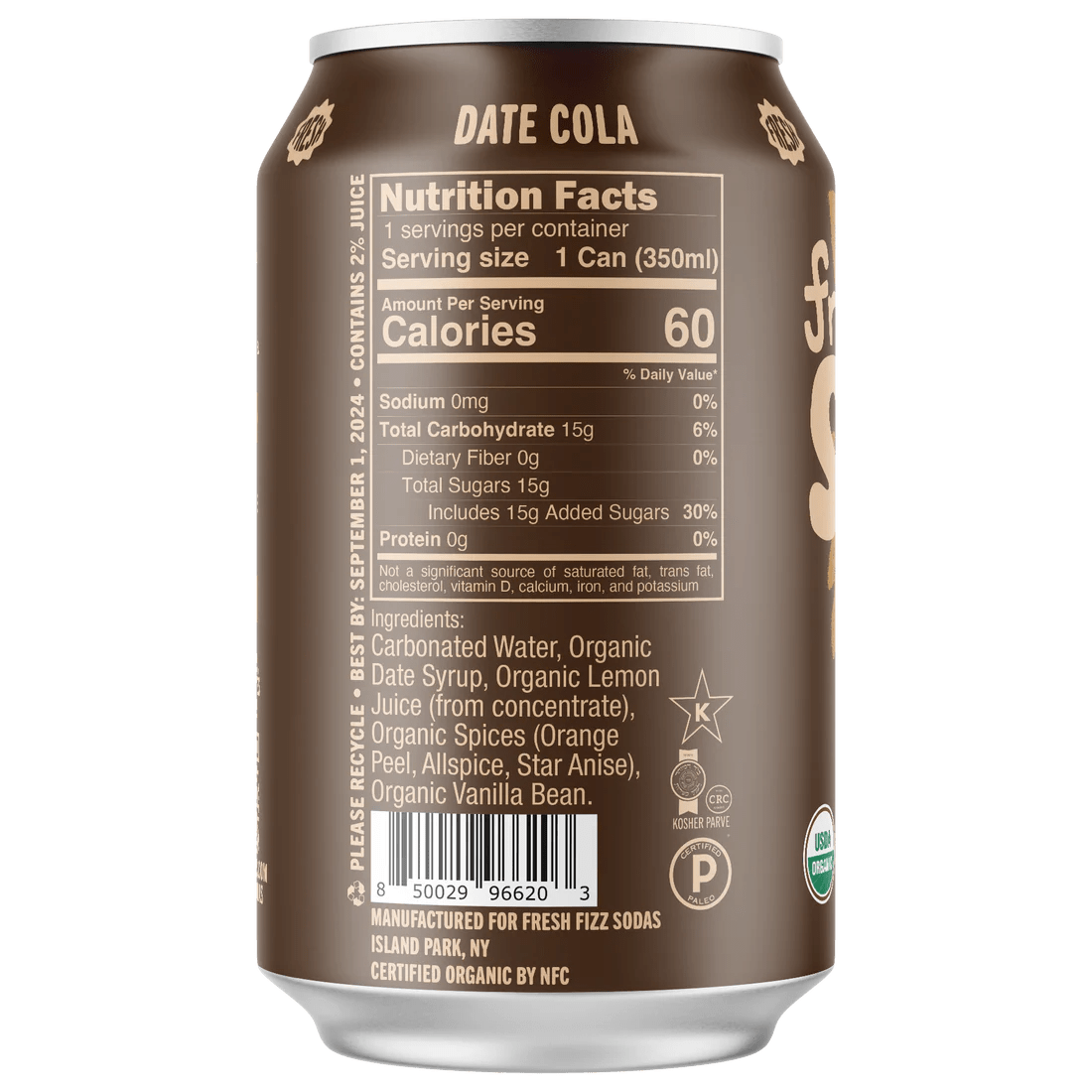 Fresh Fizz - Date Cola - Soda - Simply Gourmet
