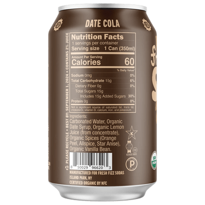 Fresh Fizz - Date Cola - Soda - Simply Gourmet