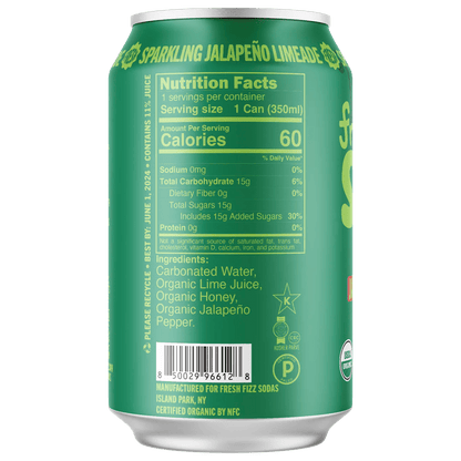 Fresh Fizz - Sparkling Jalapeño Limeade - Soda - Simply Gourmet