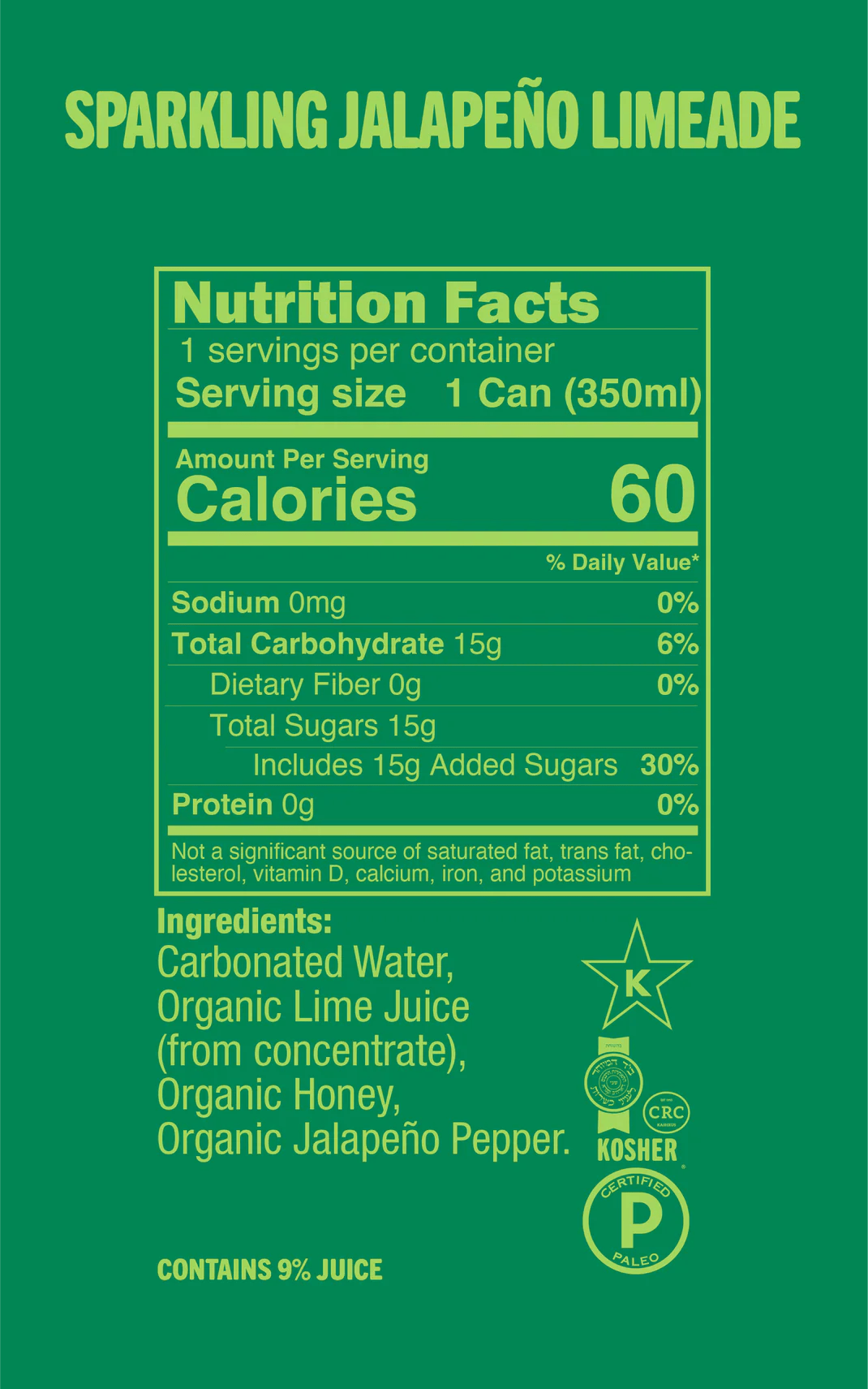Fresh Fizz - Sparkling Jalapeño Limeade - Soda - Simply Gourmet