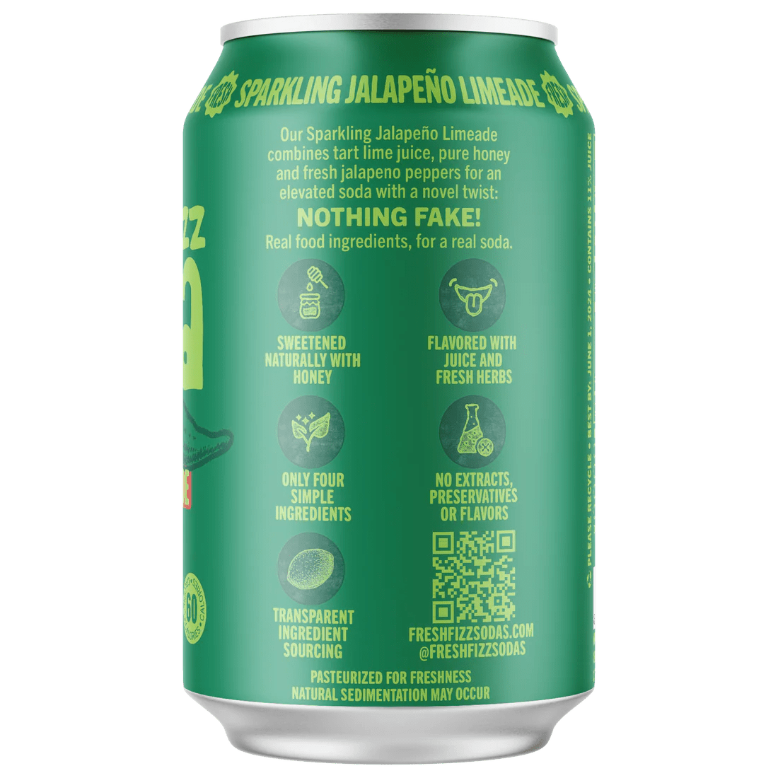 Fresh Fizz - Sparkling Jalapeño Limeade - Soda - Simply Gourmet