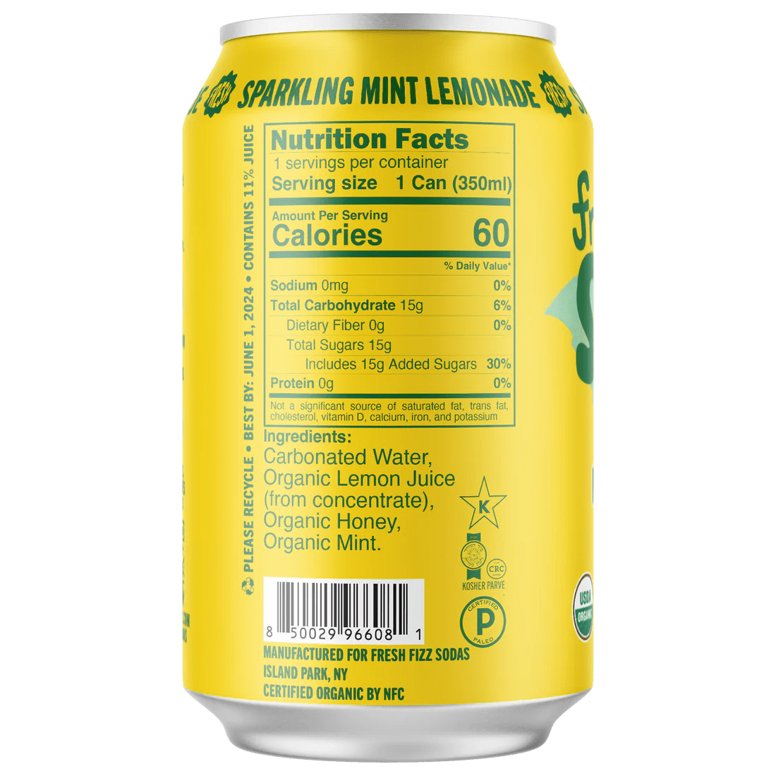 Fresh Fizz - Sparkling Mint Lemonade - Soda - Simply Gourmet