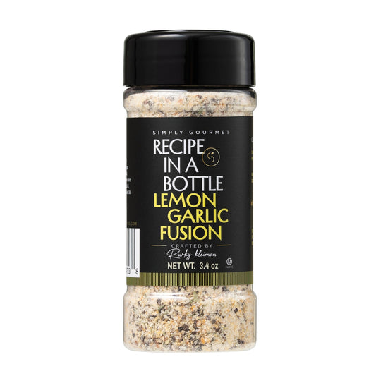 Lemon Garlic Fusion Seasoning - Recipe in a Bottle - Spice Rub - Simply Gourmet