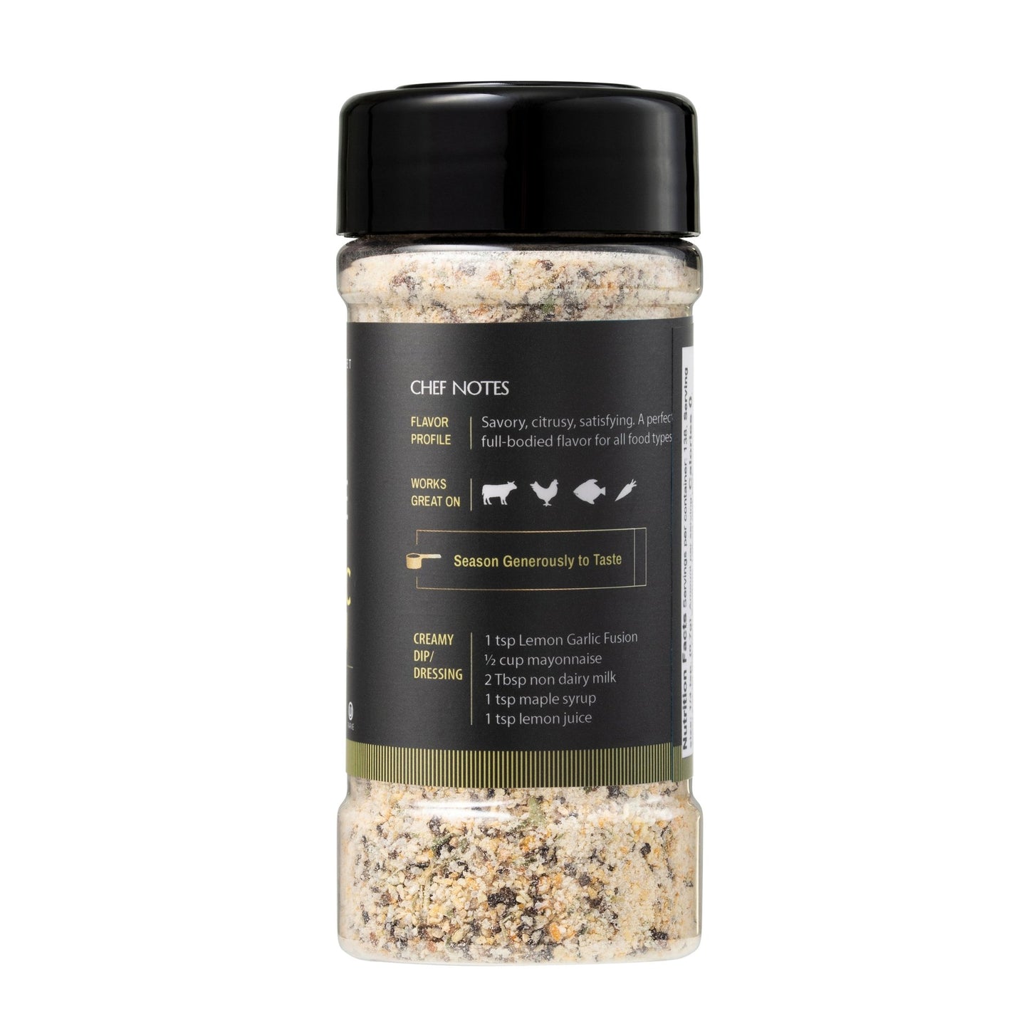 Lemon Garlic Fusion Seasoning - Recipe in a Bottle - Spice Rub - Simply Gourmet