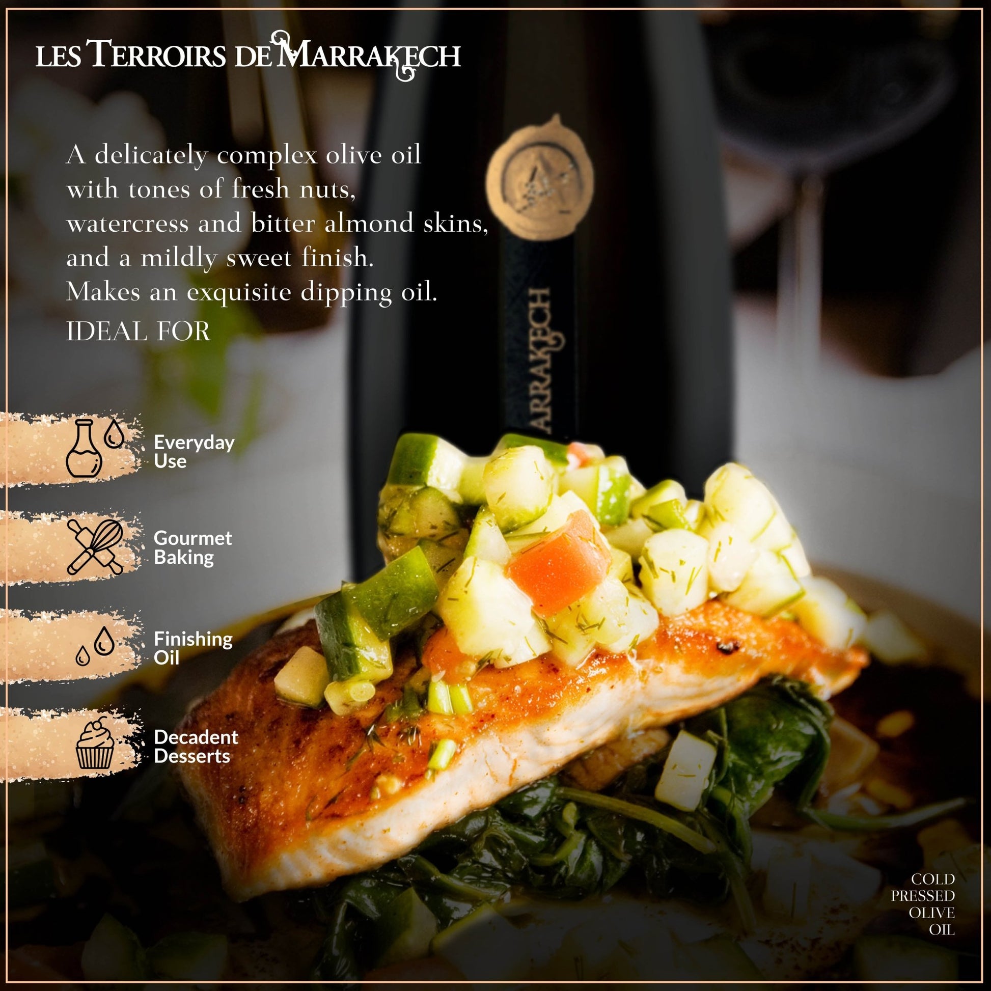 Les Terroirs De Marrakech - Ultra Premium, Cold First Pressed, Extra Virgin - Atlas Olive Oil - Olive Oil - Simply Gourmet