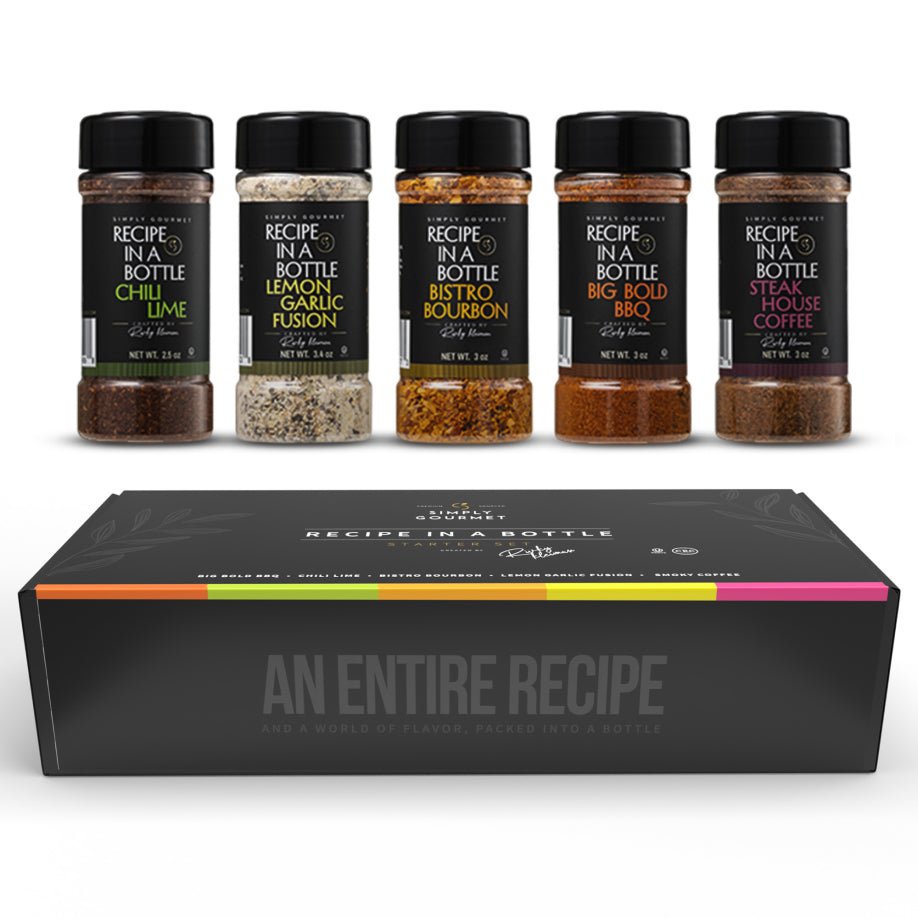 Recipe in a Bottle - Gift Set! - Spice Rub - Simply Gourmet