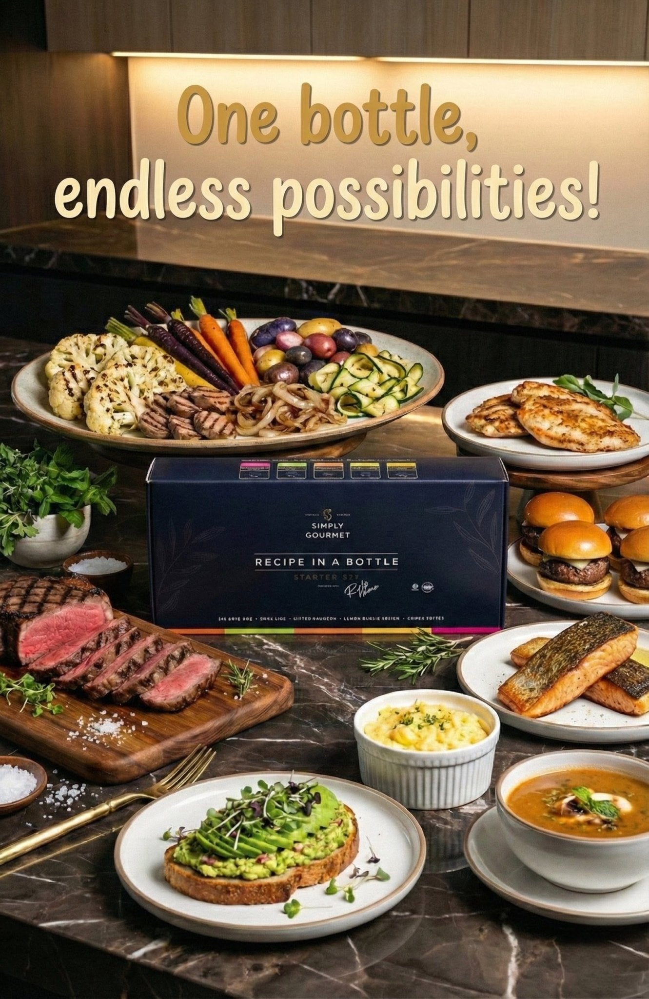 Recipe in a Bottle - Gift Set! - Spice Rub - Simply Gourmet