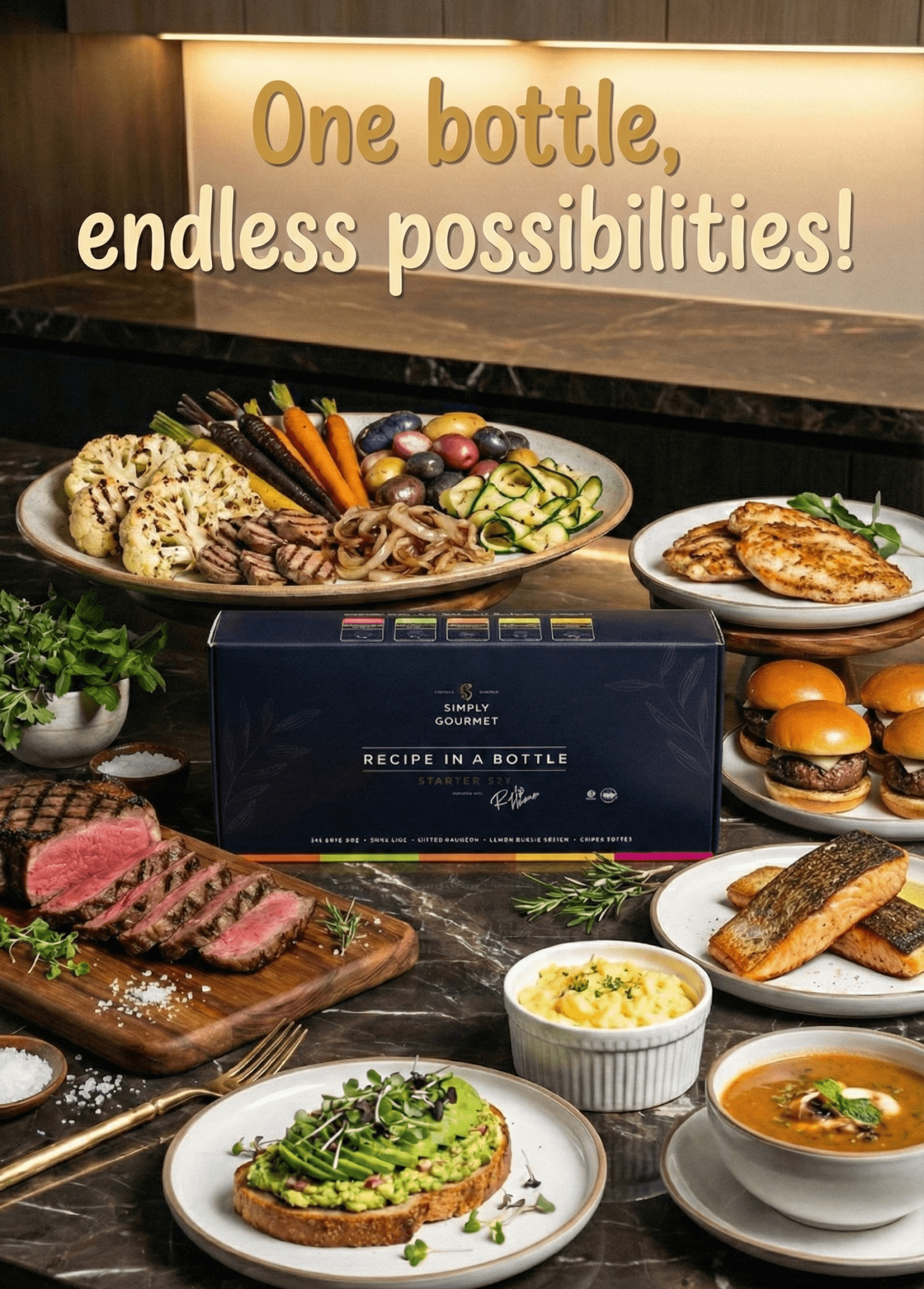 Recipe in a Bottle - Gift Set! - Spice Rub - Simply Gourmet