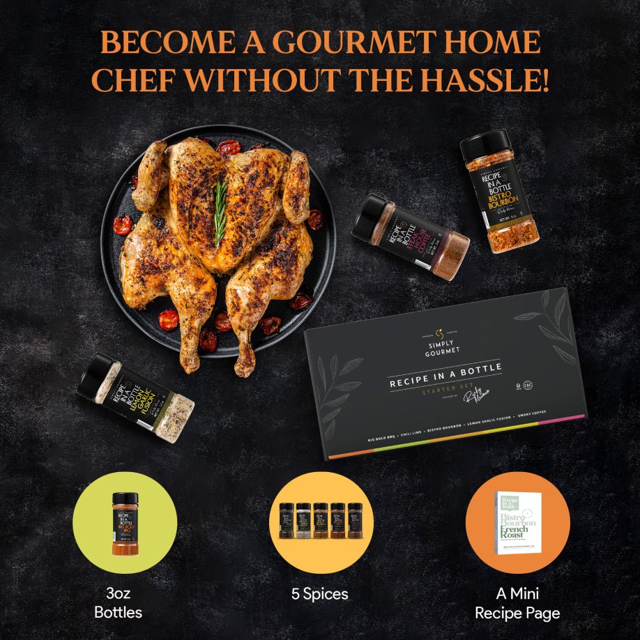 Recipe in a Bottle - Gift Set! - Spice Rub - Simply Gourmet