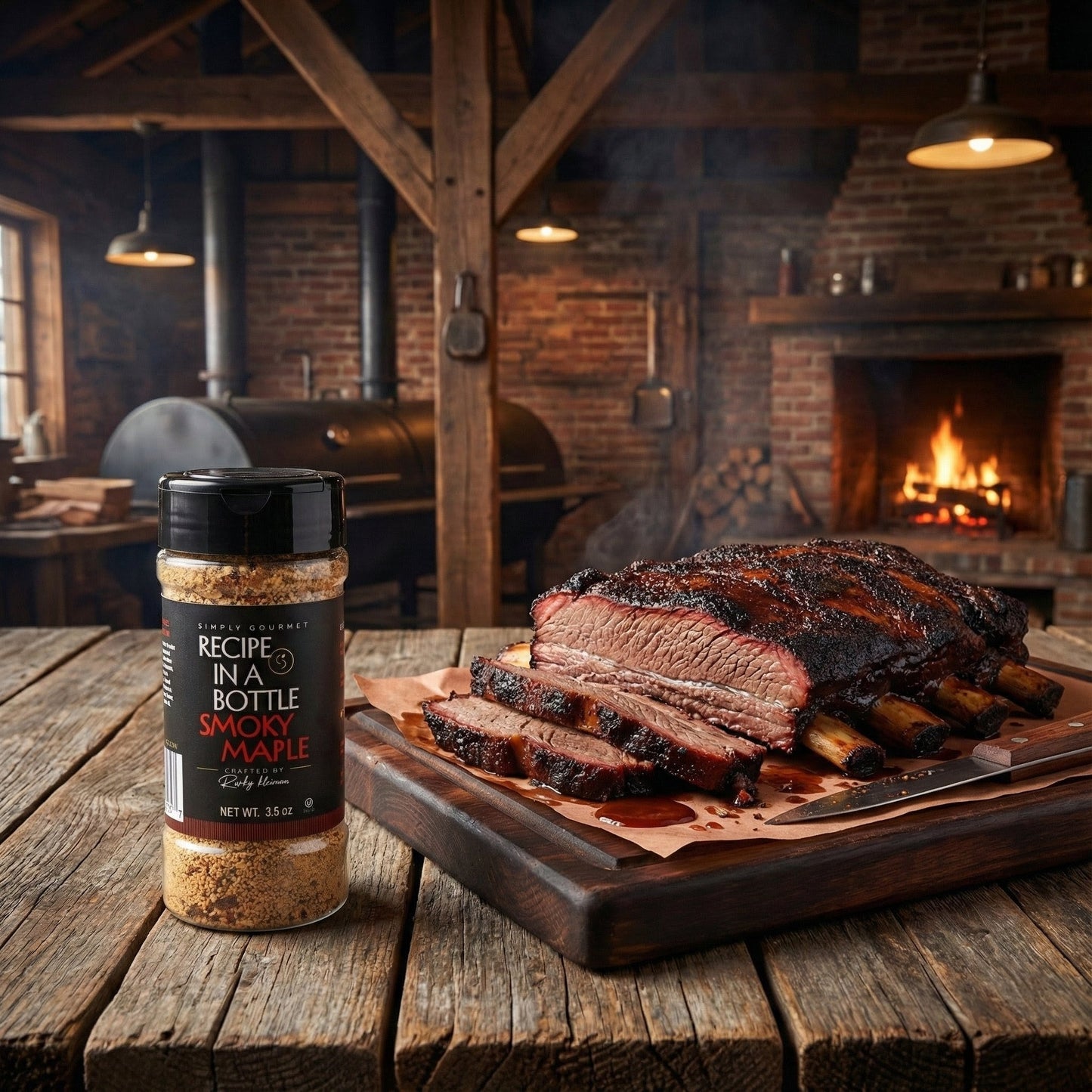 Smoky Maple Seasoning - Recipe in a Bottle - Spice Rub - Simply Gourmet