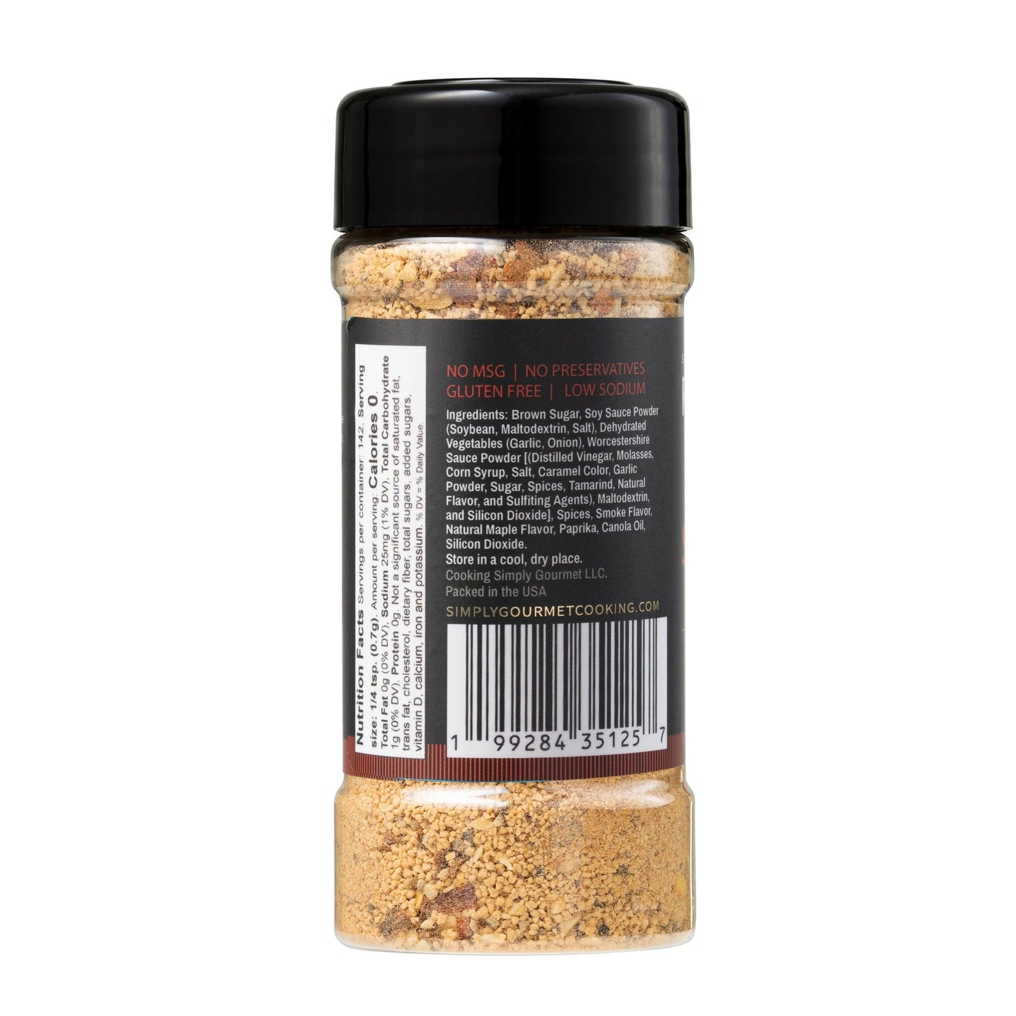 Smoky Maple Seasoning - Recipe in a Bottle - Spice Rub - Simply Gourmet