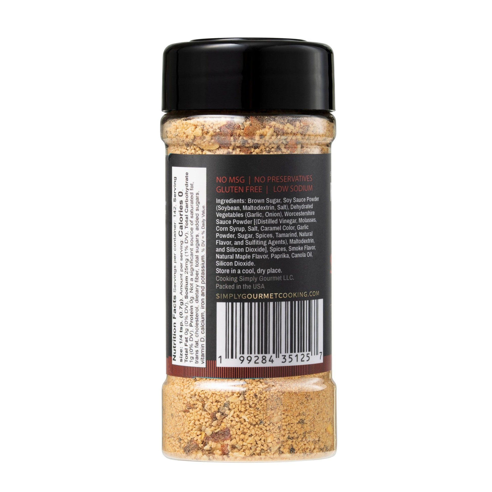 Smoky Maple Seasoning - Recipe in a Bottle - Spice Rub - Simply Gourmet