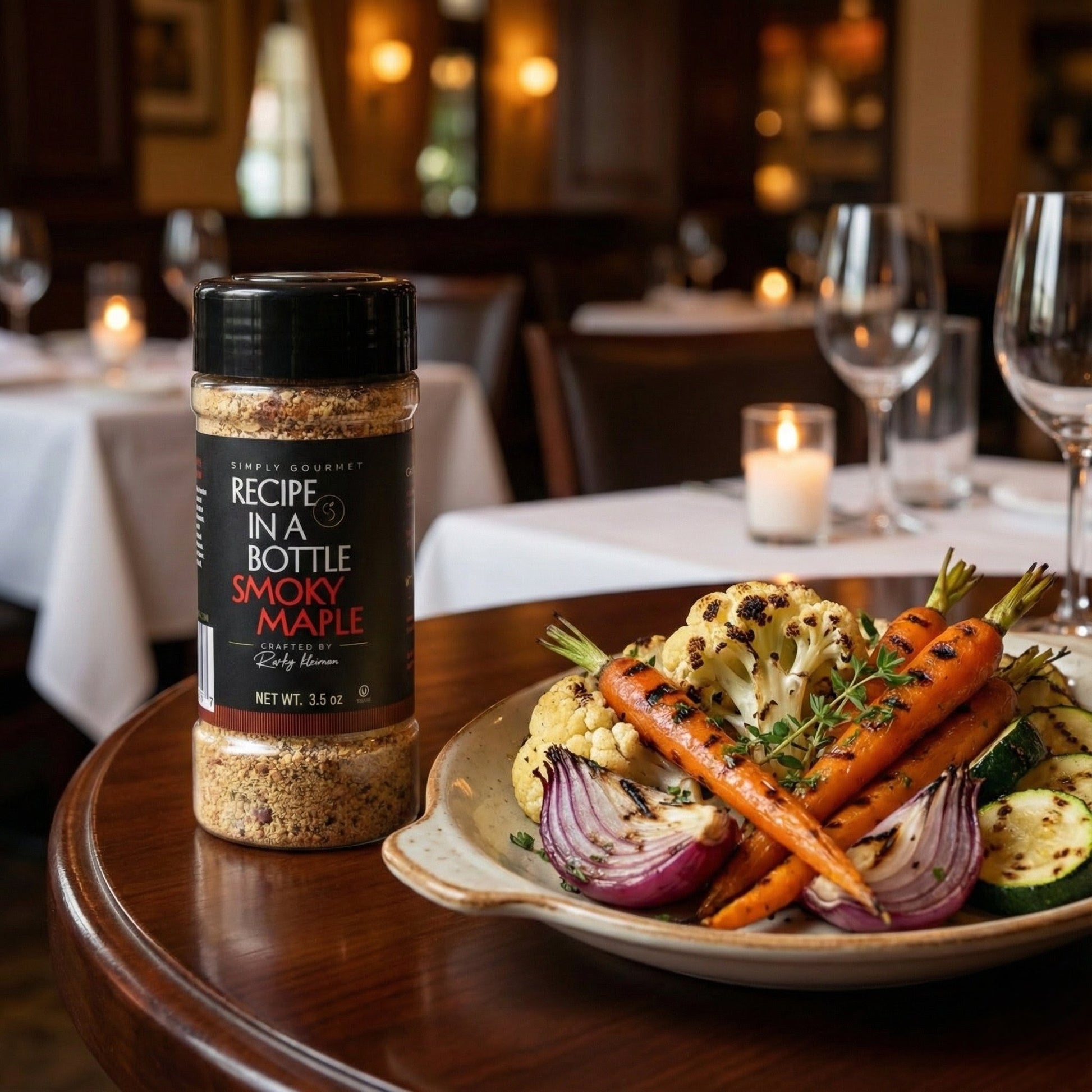 Smoky Maple Seasoning - Recipe in a Bottle - Spice Rub - Simply Gourmet