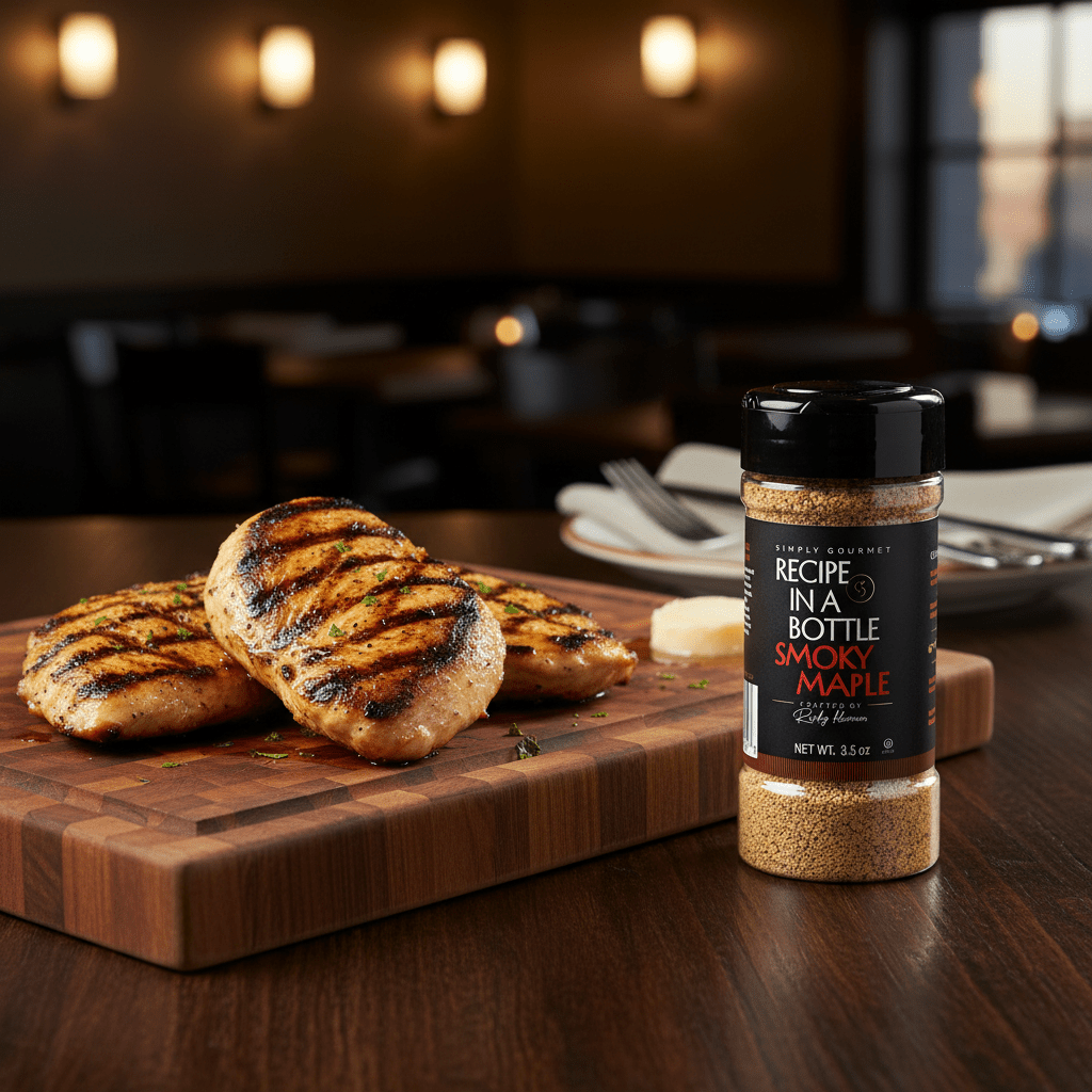 Smoky Maple Seasoning - Recipe in a Bottle - Spice Rub - Simply Gourmet
