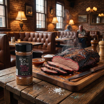 Steak House Coffee Seasoning - Recipe in a Bottle - Spice Rub - Simply Gourmet