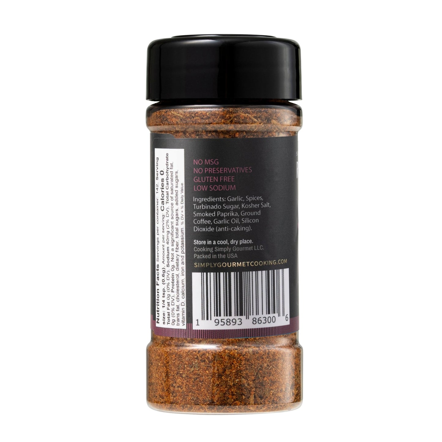 Steak House Coffee Seasoning - Recipe in a Bottle - Spice Rub - Simply Gourmet